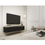 Szafka RTV Czarno - Złota  135 cm MDF